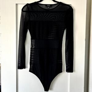 Festival season mesh sheer rave party bodysuit